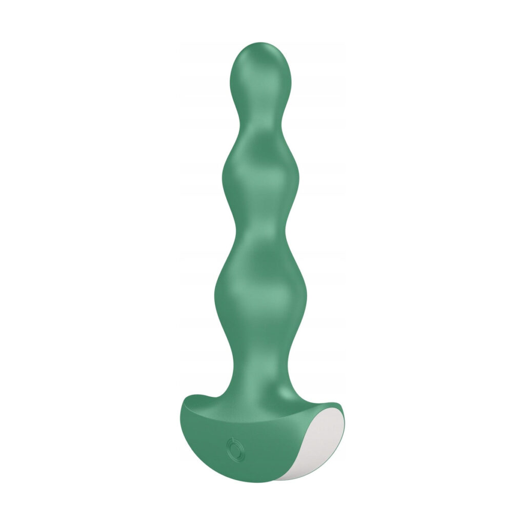 Korek analny Satisfyer wibrujący Lolli 2 USB zielony z silikonu