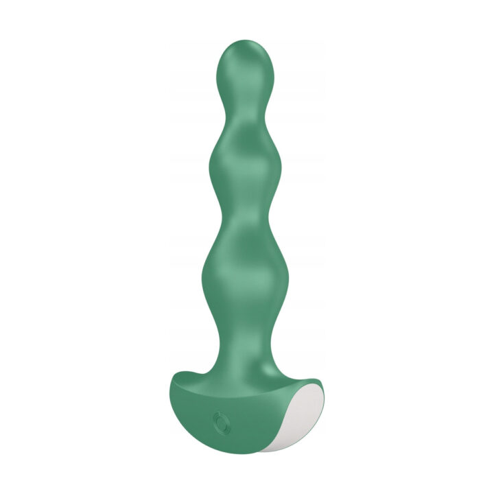Korek analny Satisfyer wibrujący Lolli 2 USB zielony z silikonu