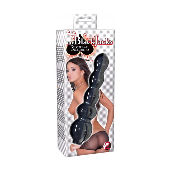 Korek analny You2Toys z kulkami czarny długość 18 cm elastyczny PVC