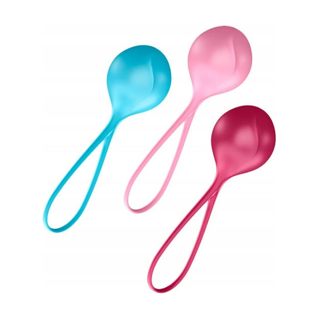 Kulki gejszy Satisfyer kulek jądra C03 niebieskie różowe czerwone