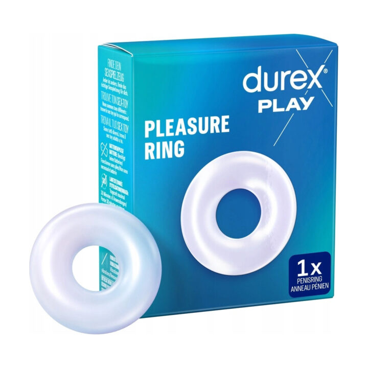 Pierścień erekcyjny Durex Ring elastyczny silikonowy przezroczysty 1,6 cm