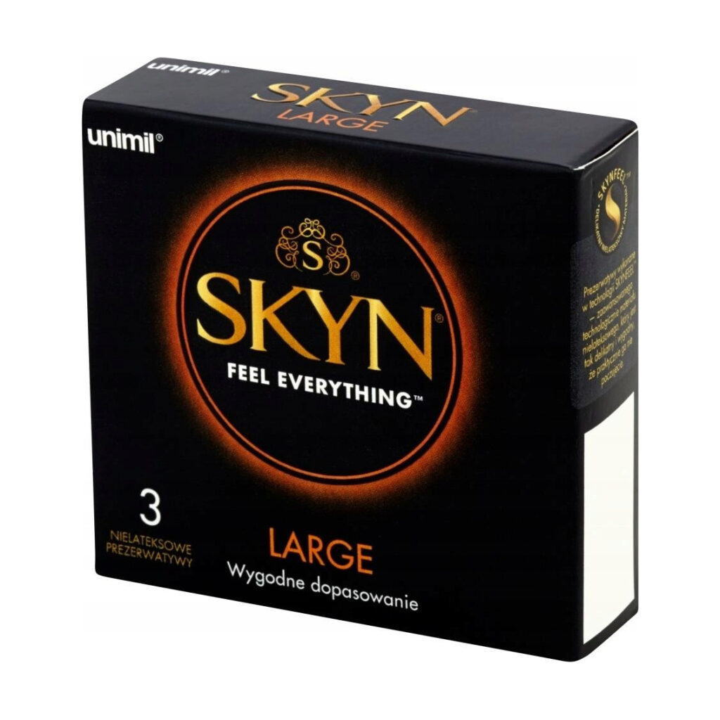 Prezerwatywy SKYN duże bez lateksu nawilżane 3 szt