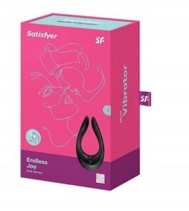 Stymulator Satisfyer dla par Endless Joy czarny silikonowy USB 13 cm