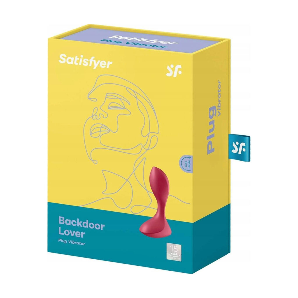 Wibrator analny Satisfyer Backdoor Lover czerwony silikonowy USB 11 cm
