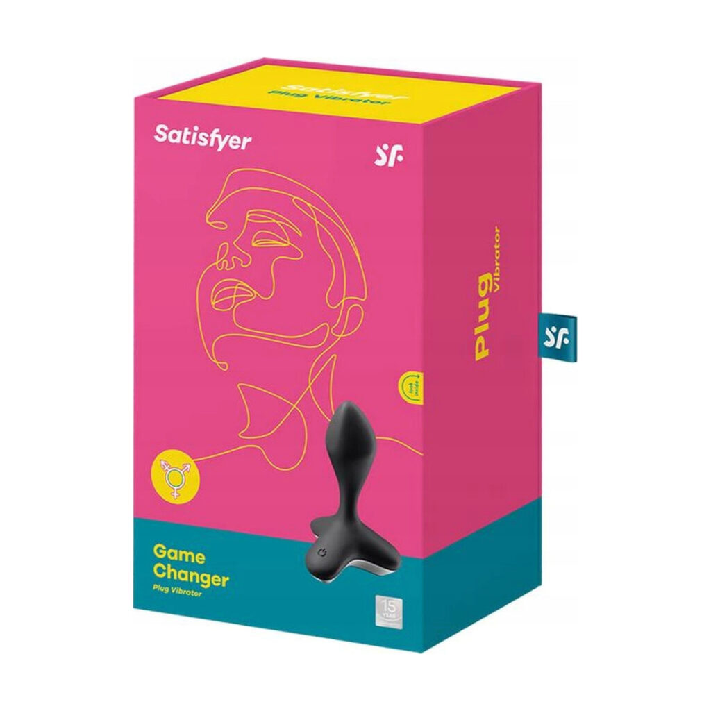 Wibrator analny Satisfyer Game Changer silikonowy czarny USB 12 cm