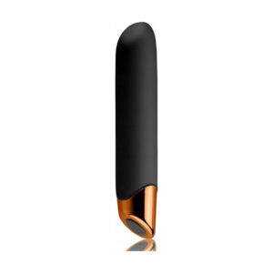 Wibrator klasyczny Rocks-Off silikonowy Chaiamo czarny 10 trybów USB 16 cm