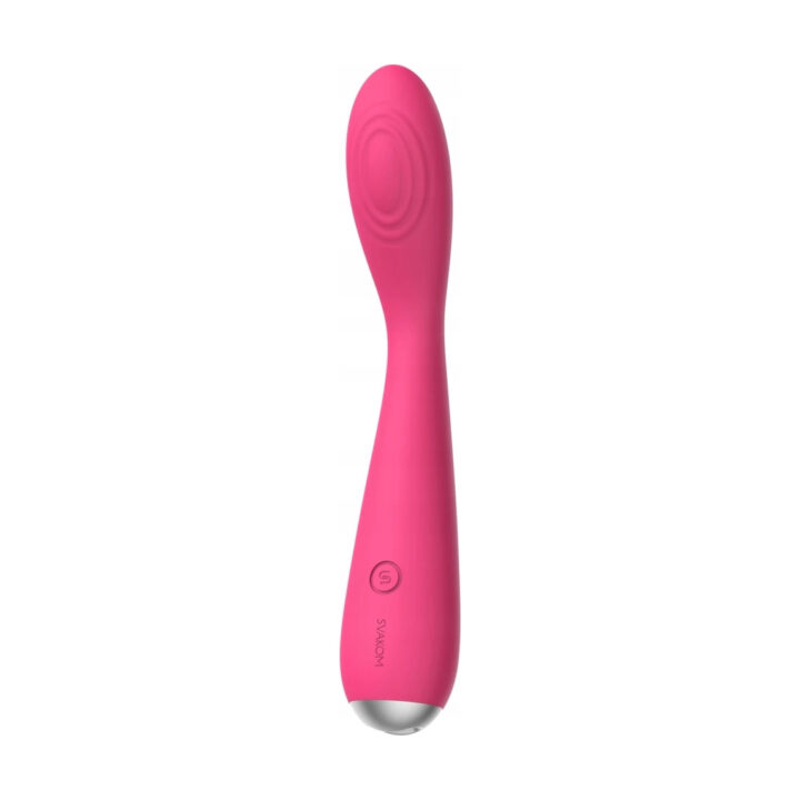 Wibrator punktu G Svakom Iris wielofunkcyjny śliwkowa czerwień 18 cm