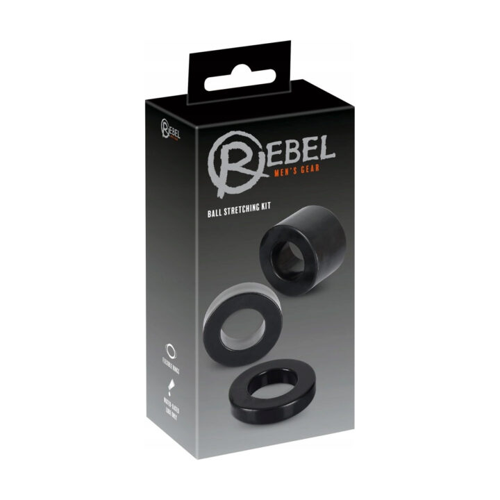 Zaciski na sutki Rebel pierścieni do rozciągania jąder 3 szt TPR 1-3 cm