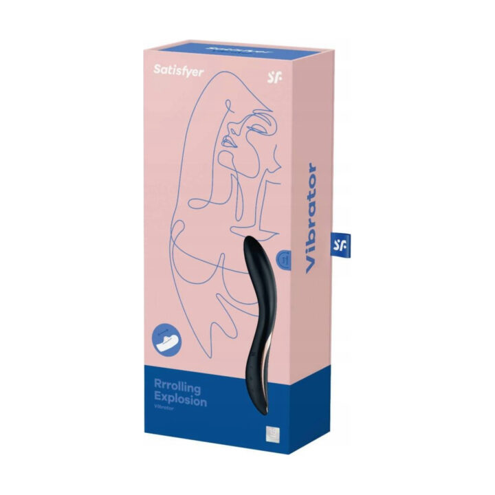 Wibrator punktu G Satisfyer Rolling Explosion czarny USB 22 cm ABS