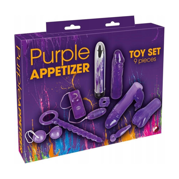 Zestaw erotyczny You2Toys dla par fioletowy 9 elementów 2,1-23 cm TPE